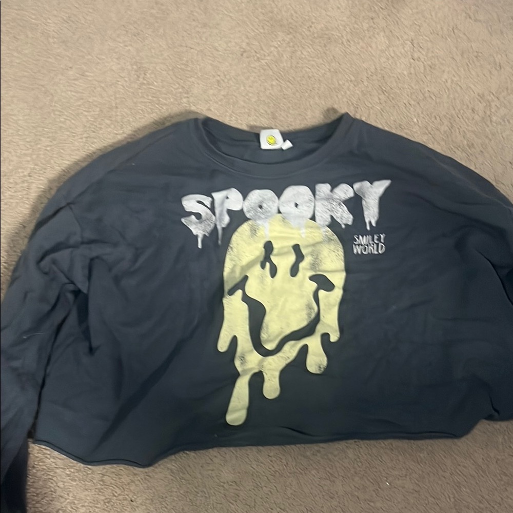 Kids Black Spooky Shirt